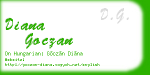diana goczan business card